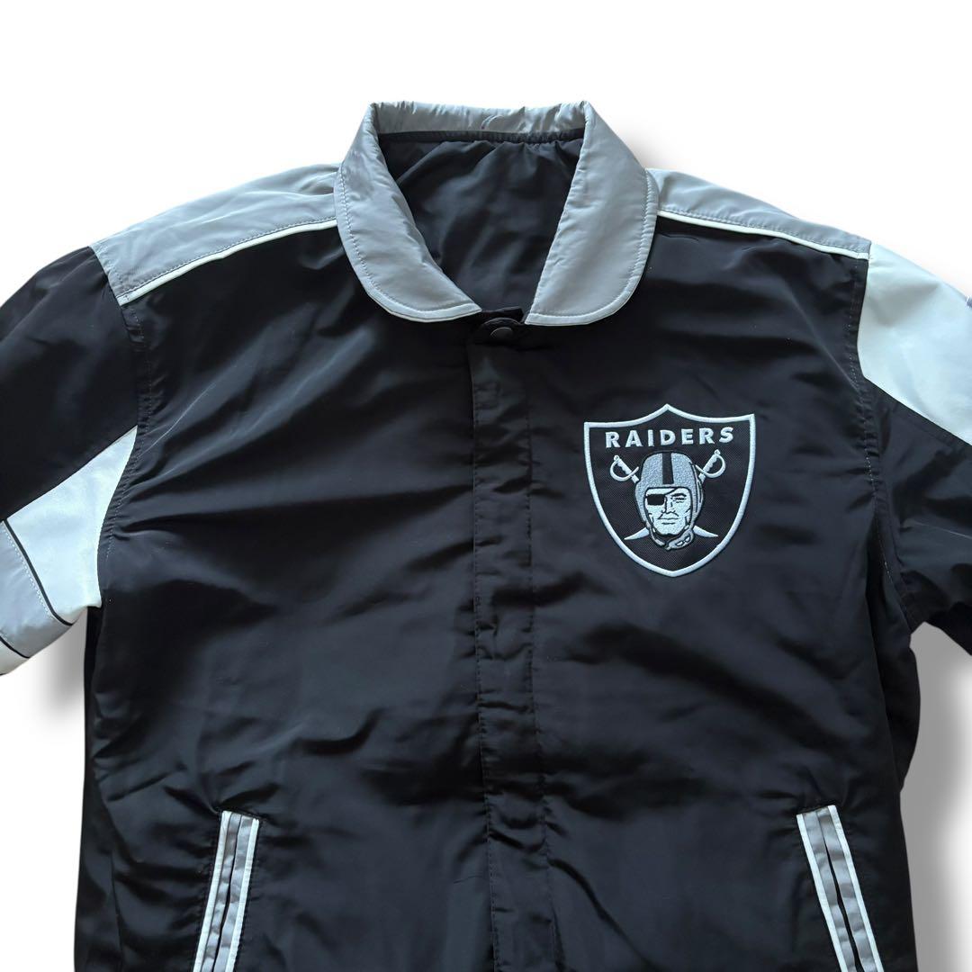 NFL レイダース スタジャン リバーシブル ブラック Lサイズ