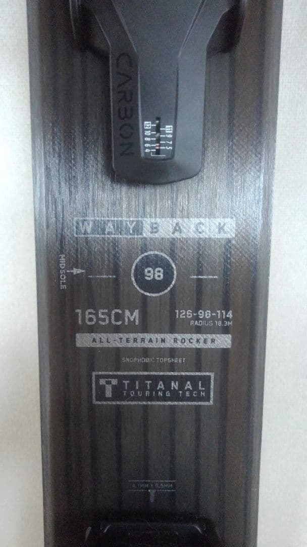 K2 WAYBACK 98 &フリッチ vipec12 板+ビンディング セット