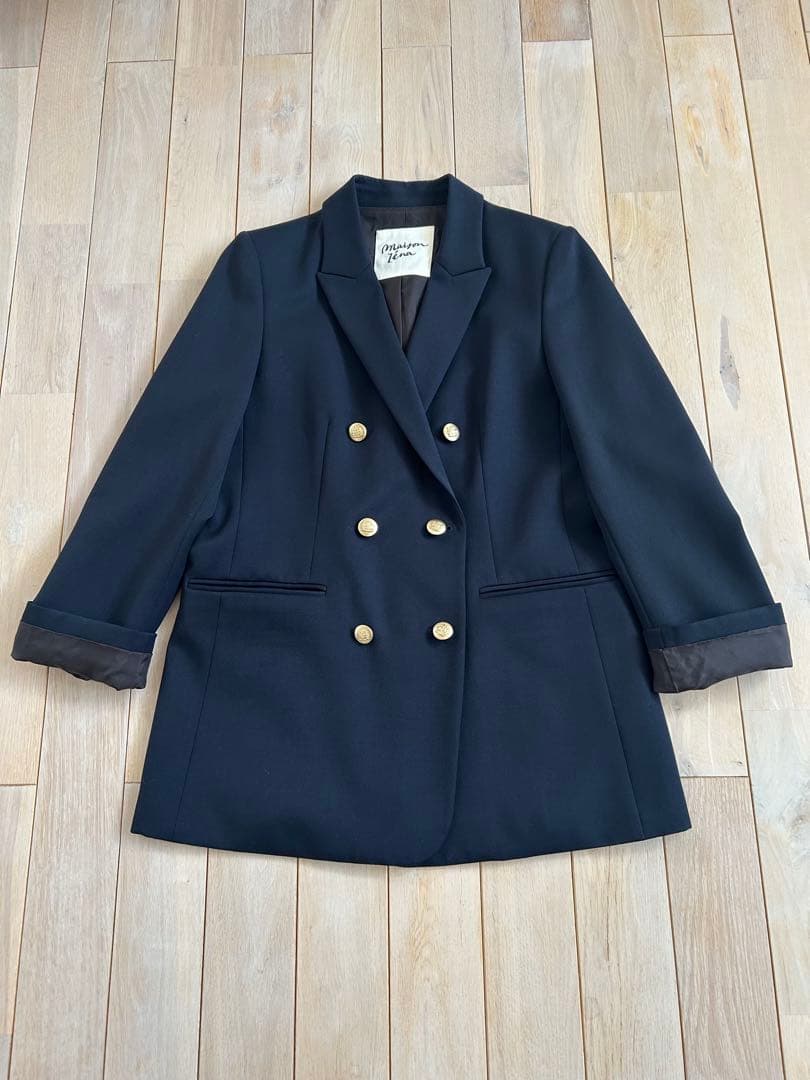 IENA maisonジャケット金ボタンネイビー38