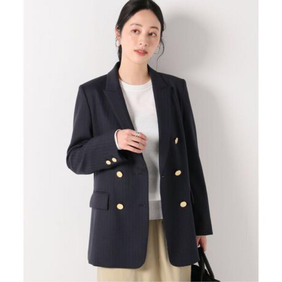 IENA maisonジャケット金ボタンネイビー38