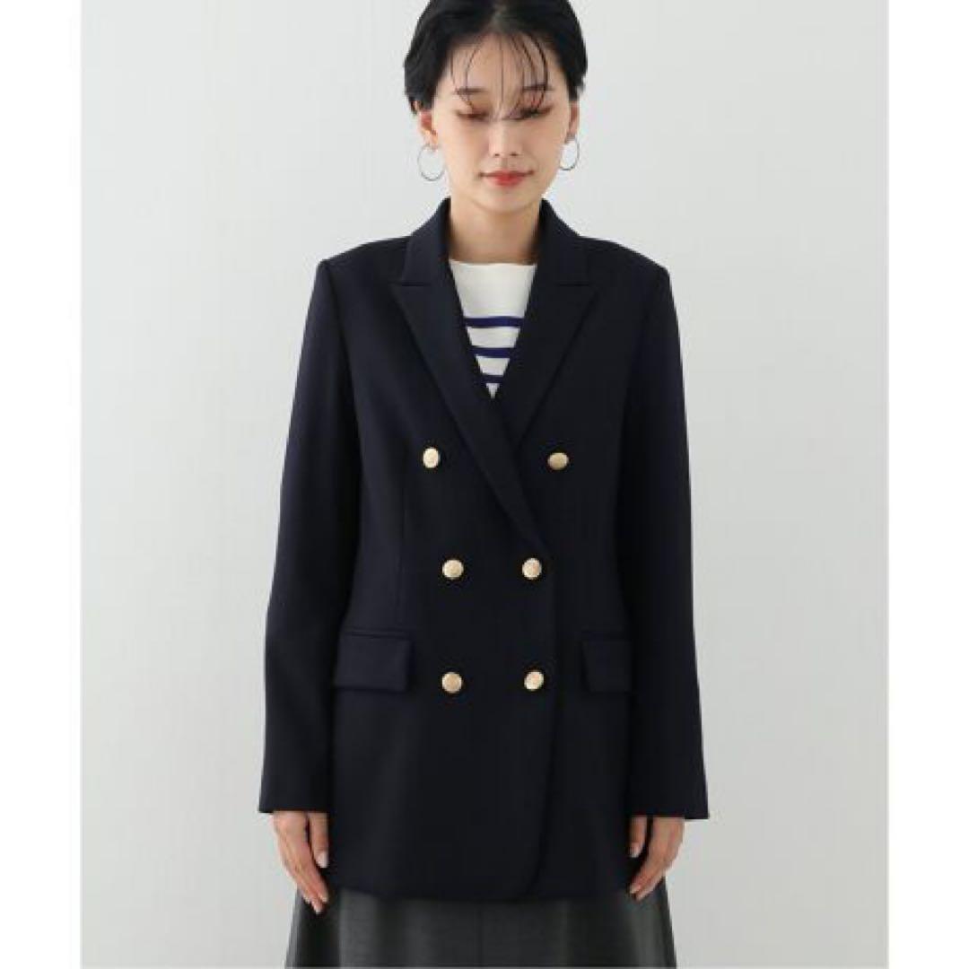 IENA maisonジャケット金ボタンネイビー38