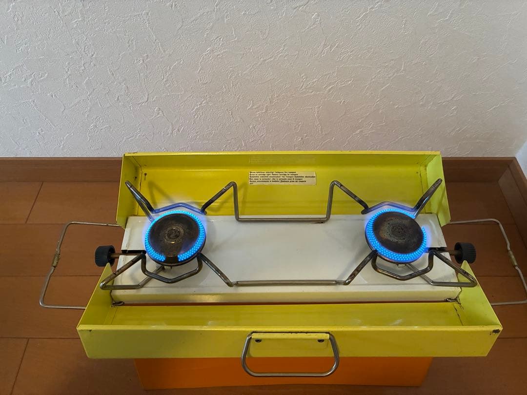 PRIMUS 2222 ツーバーナーコンロ オレンジ/イエロー