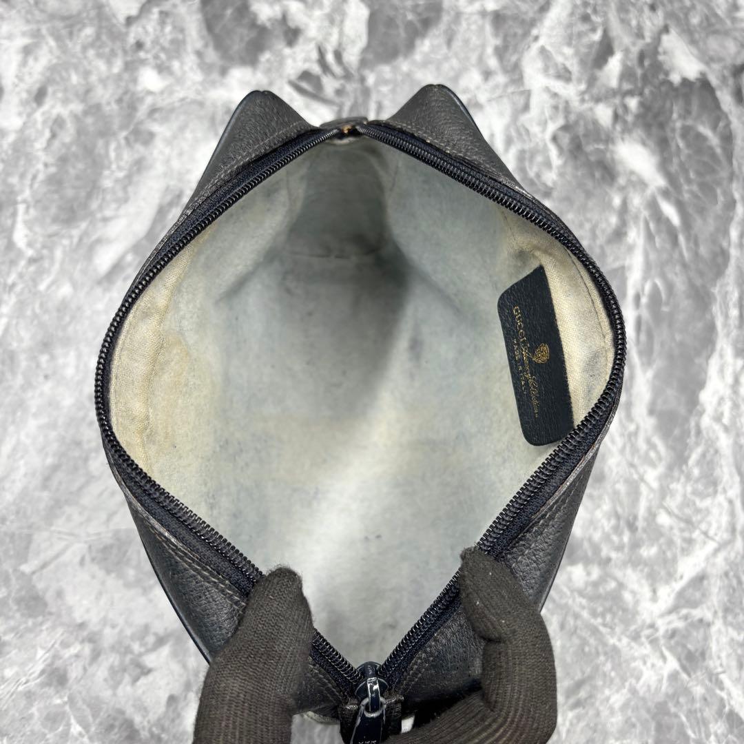 ✨美品✨GUCCI シェリーライン GG ネイビー クラッチバッグ レザー