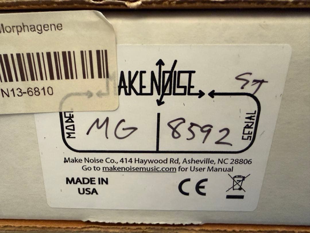 MakeNoise Morphagene モジュラーシンセ サンプラー