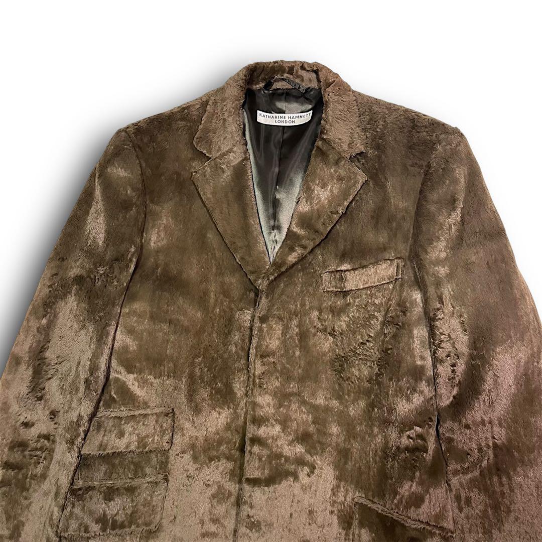 ジャケット・アウター KATHARINE HAMNETT LONDON Fake fur coat