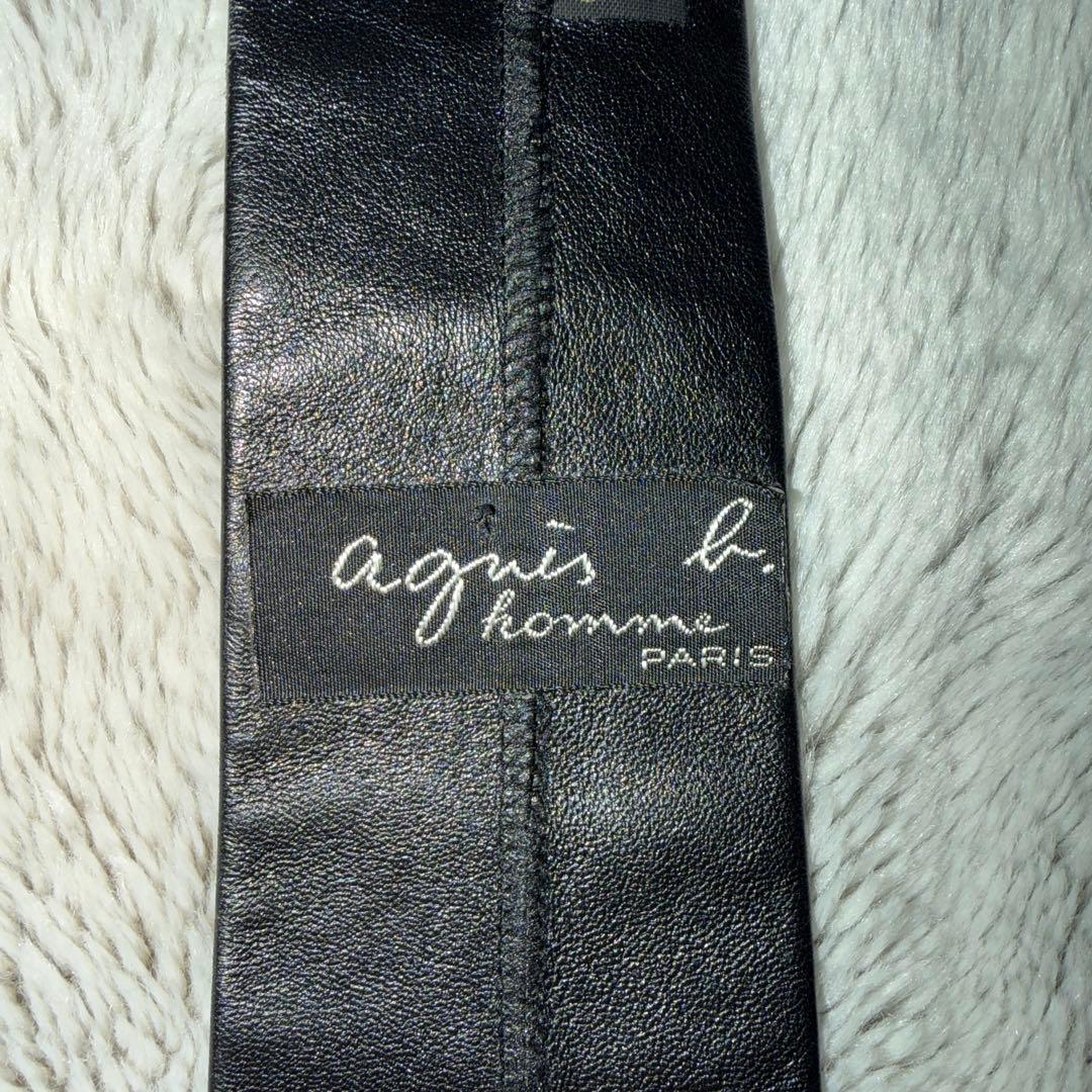 Agnes b. Homme レザーネクタイ