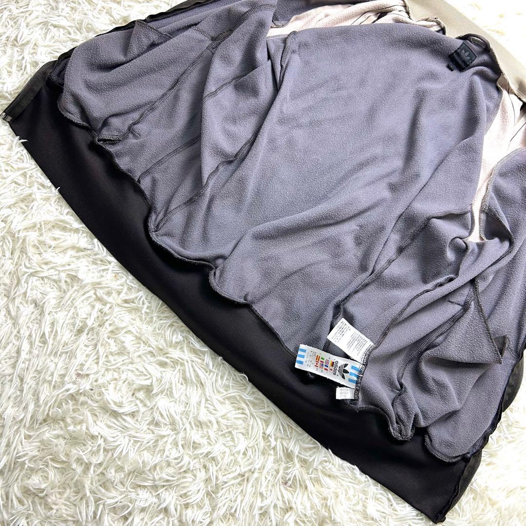 adidas トラックジャケット L 茶 ブラウン×ベージュ 古着