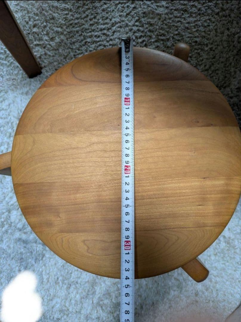 スツール DENTO 木製 無垢 チェリー 三つ足　一脚