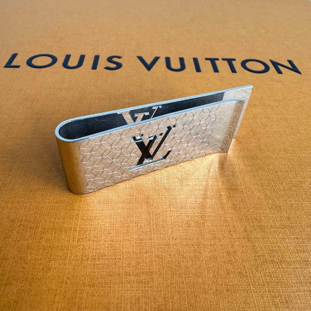 【美品！】ルイヴィトン パンス・ビエ・シャンゼリゼ マネークリップ シルバー