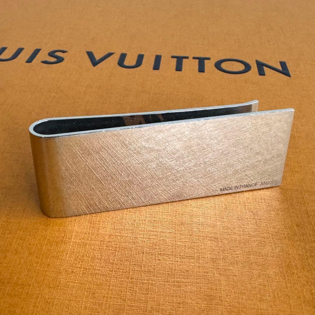 【美品！】ルイヴィトン パンス・ビエ・シャンゼリゼ マネークリップ シルバー