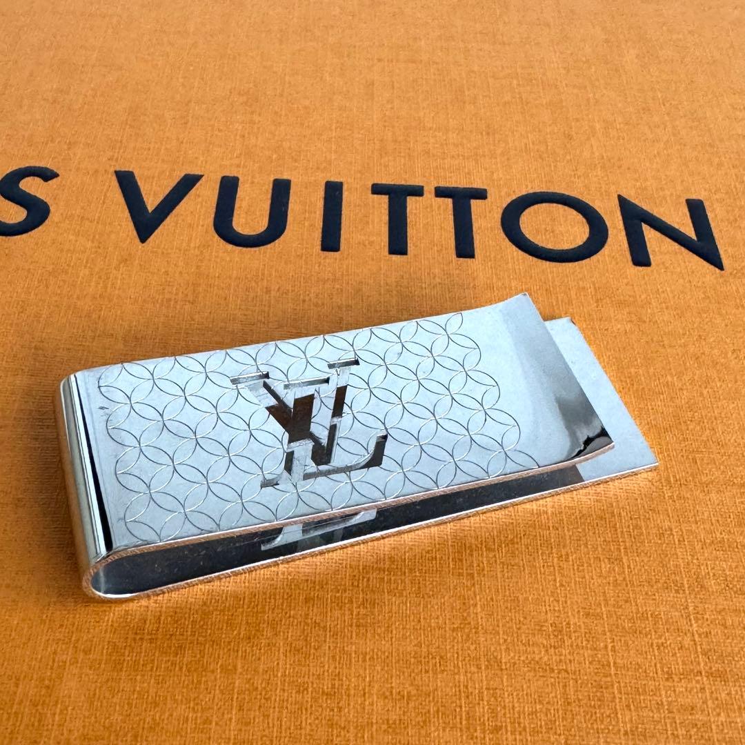【美品！】ルイヴィトン パンス・ビエ・シャンゼリゼ マネークリップ シルバー