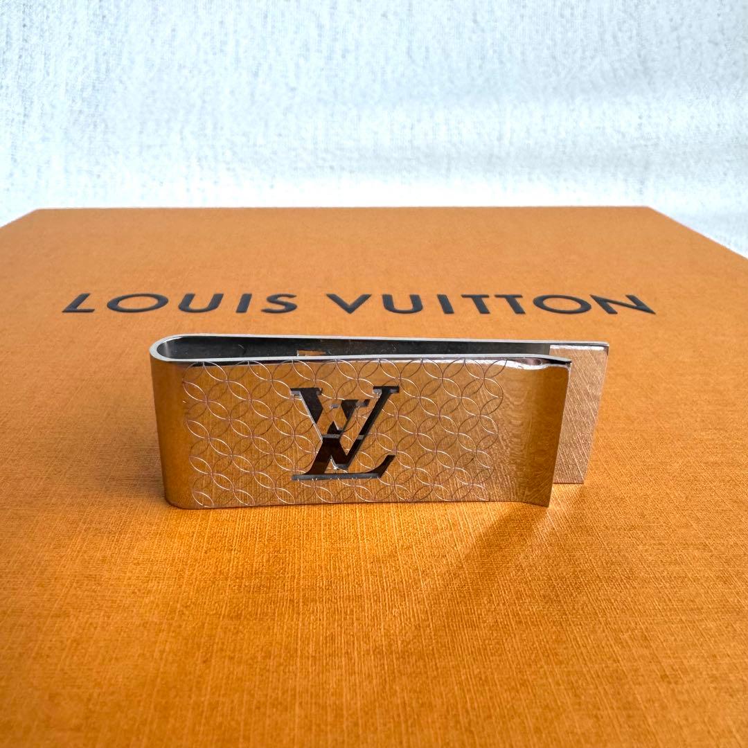 【美品！】ルイヴィトン パンス・ビエ・シャンゼリゼ マネークリップ シルバー