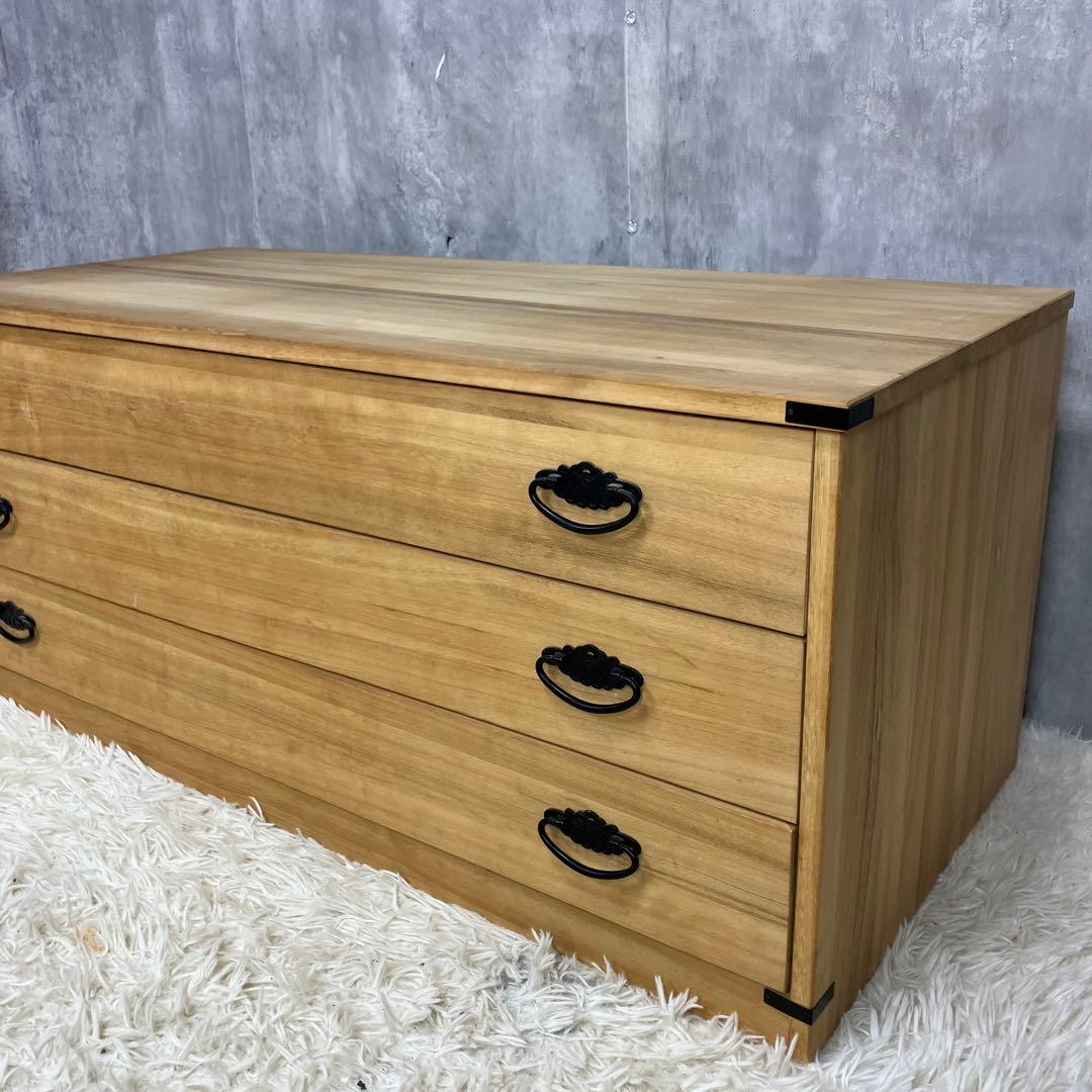 桐箪笥 3段 着物 高級 和家具 希少 昭和レトロ