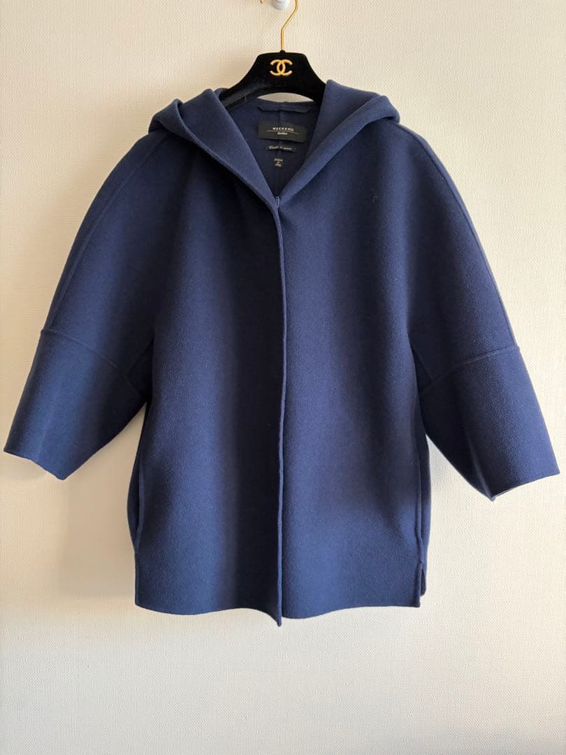Weekend Max Mara フード付ショートコート　半端丈クチートアマー