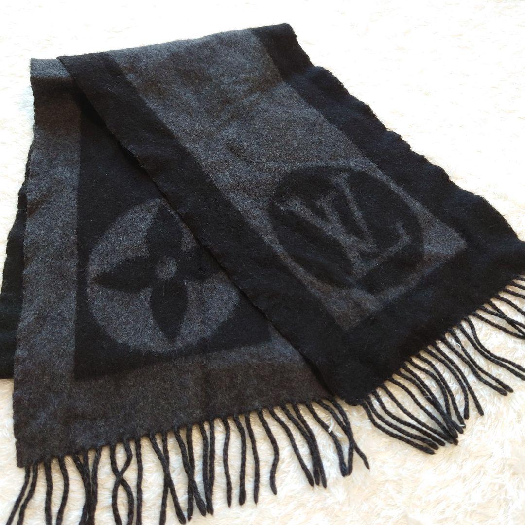 まー〜様Louis Vuitton マフラー グレーブラック