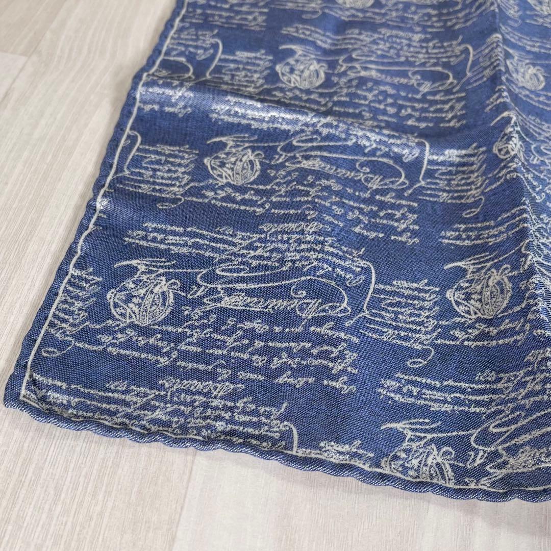 【未使用級】ベルルッティ　ハンカチ　スクリット　カリグラフィ　現行　近年モデル