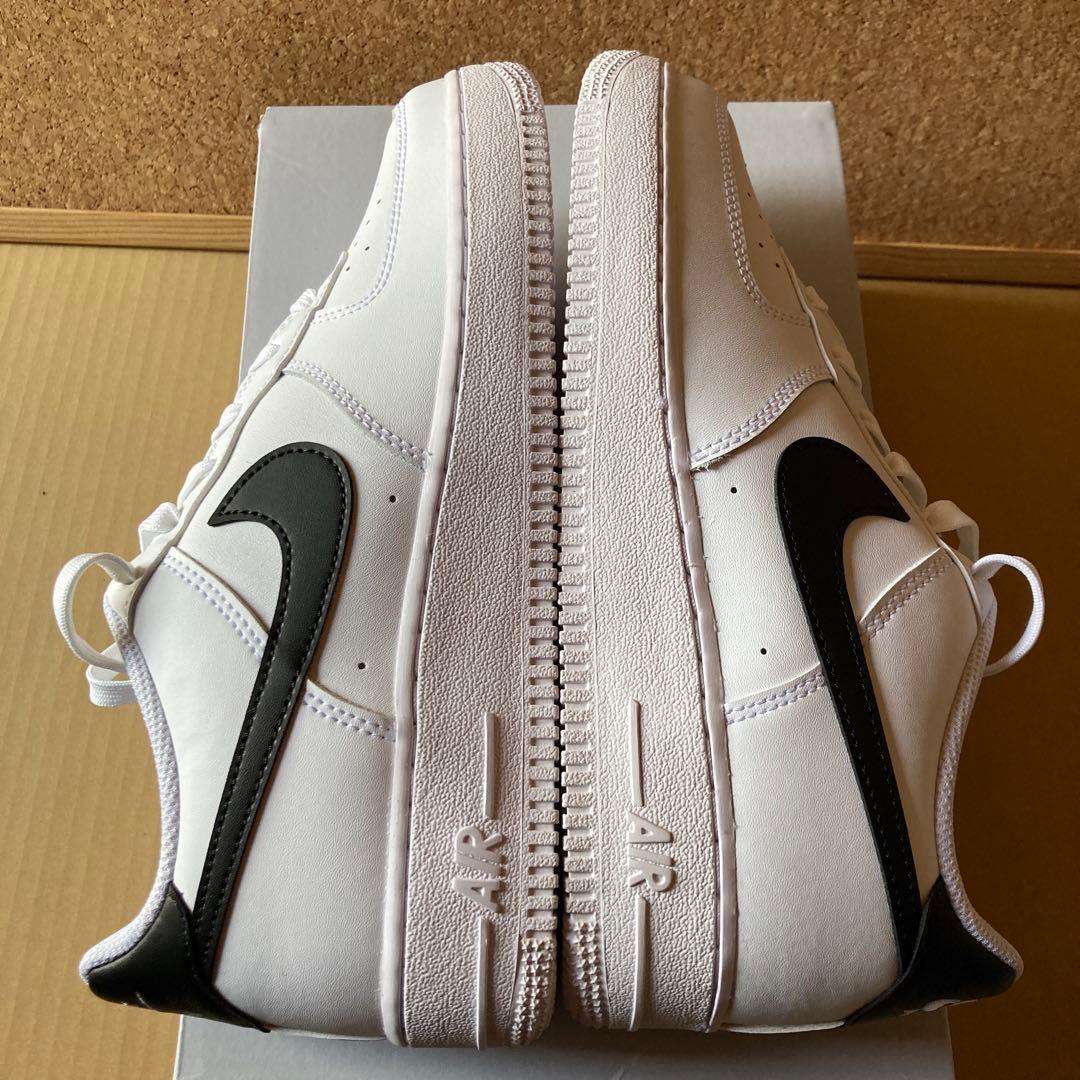 ナイキ　エアフォース1 白黒　25cm