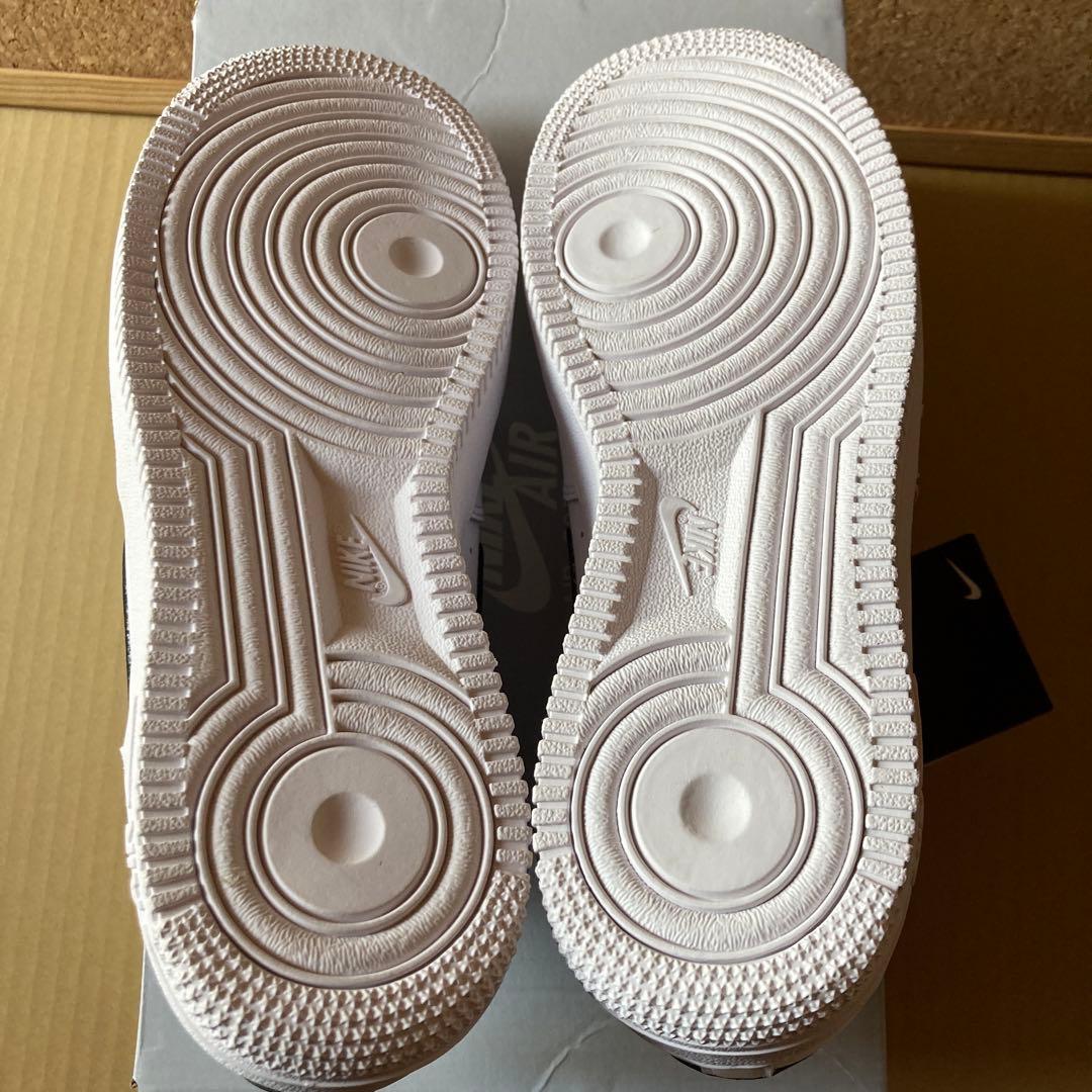 ナイキ　エアフォース1 白黒　25cm