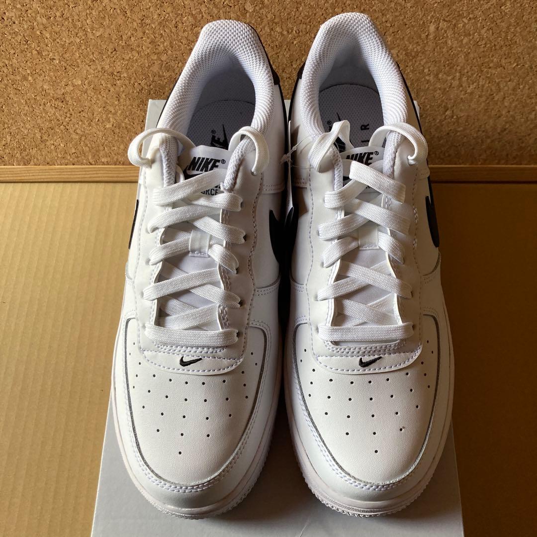 ナイキ　エアフォース1 白黒　25cm