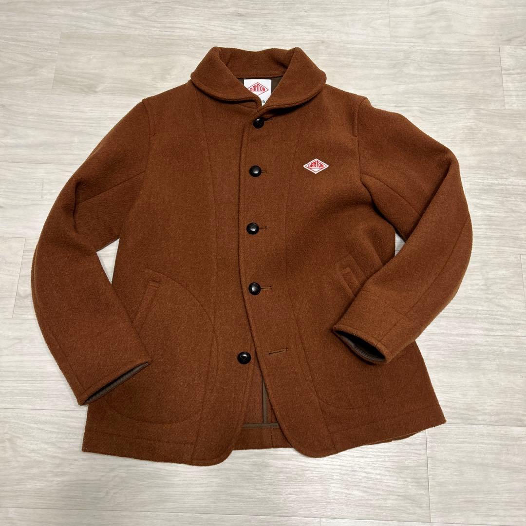 ダントン 丸襟ウールモッサジャケット 40