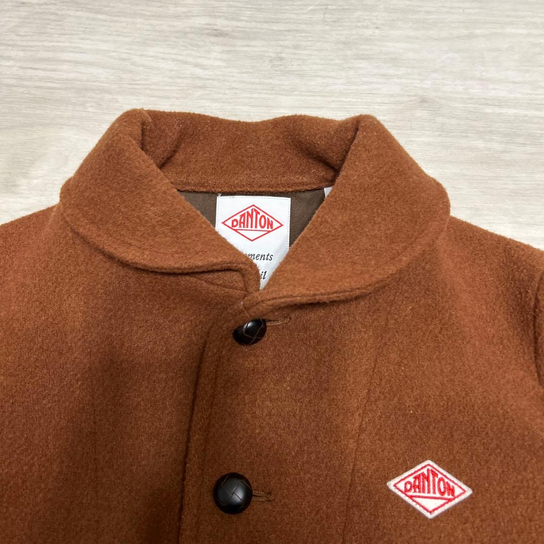 ダントン 丸襟ウールモッサジャケット 40