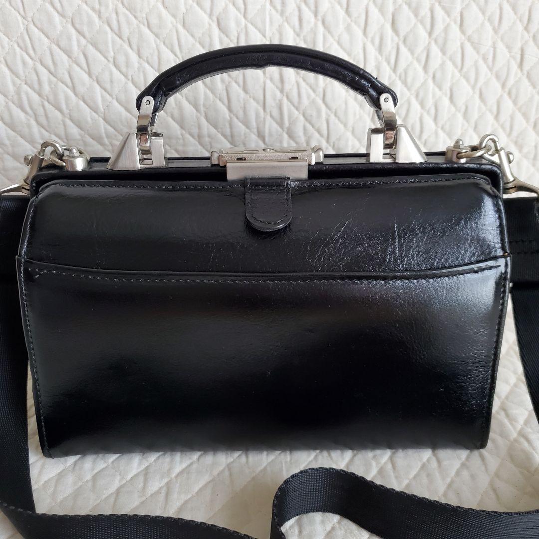 【豊岡鞄】ダレスバッグ　ミニ saddle 2way レザー　ブラック