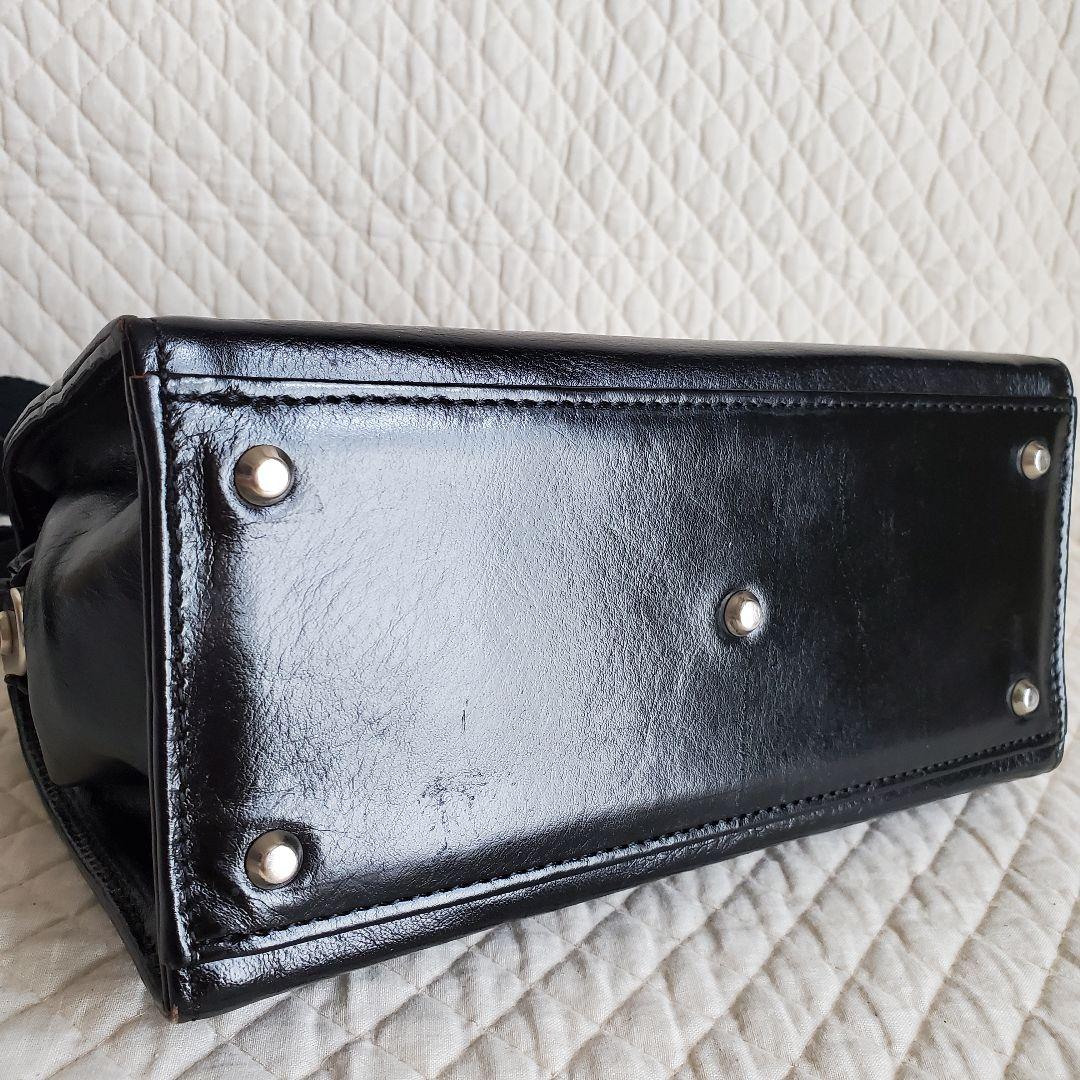 【豊岡鞄】ダレスバッグ　ミニ saddle 2way レザー　ブラック