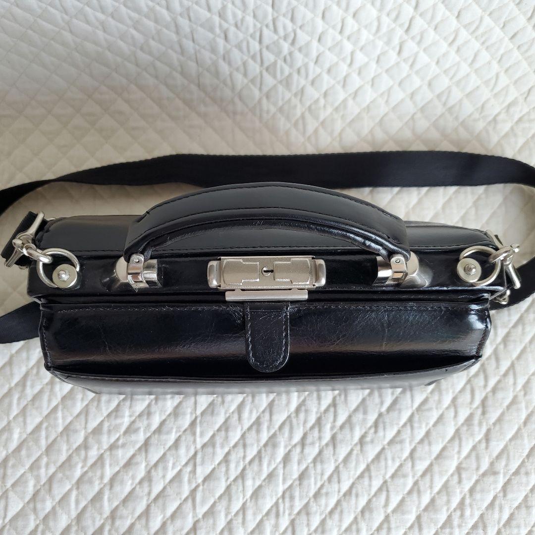 【豊岡鞄】ダレスバッグ　ミニ saddle 2way レザー　ブラック