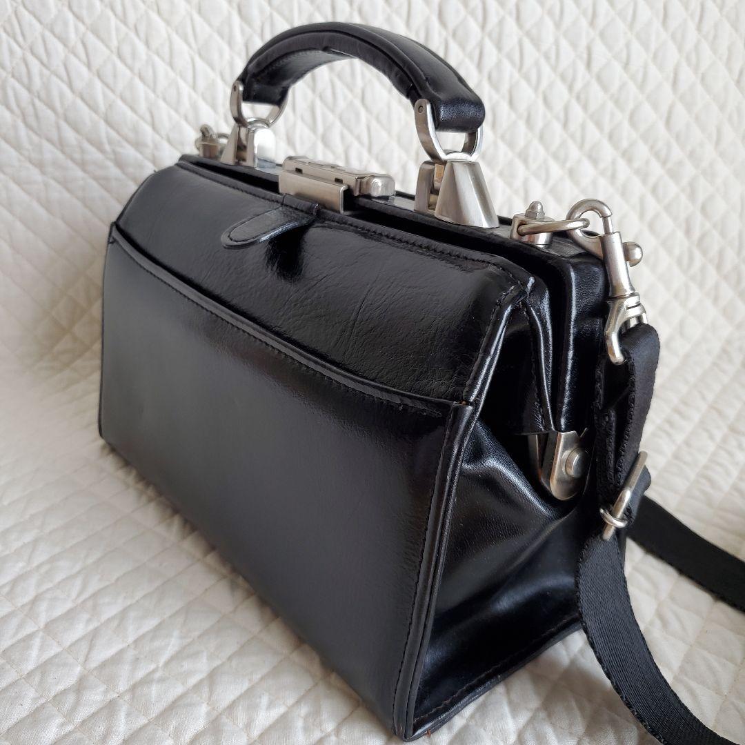 【豊岡鞄】ダレスバッグ　ミニ saddle 2way レザー　ブラック