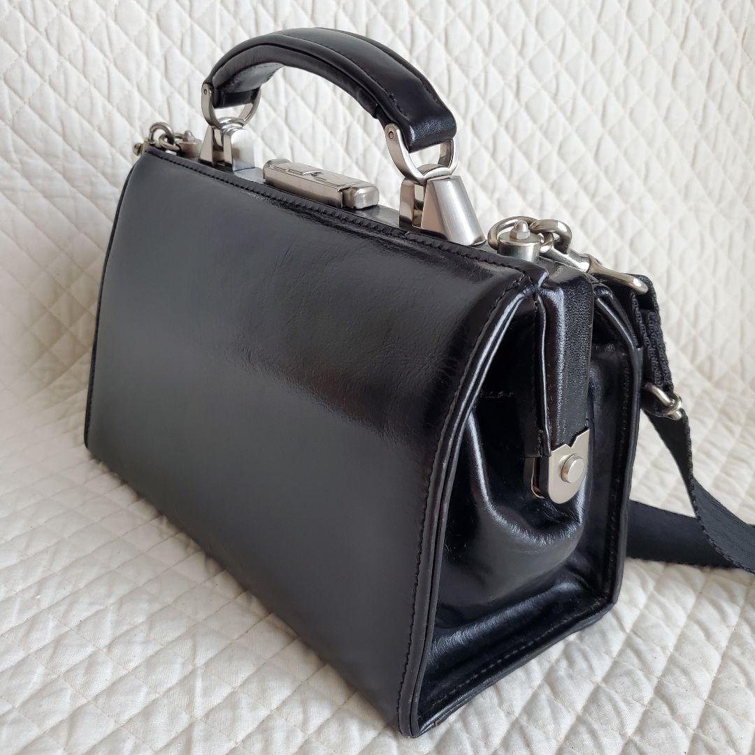 【豊岡鞄】ダレスバッグ　ミニ saddle 2way レザー　ブラック