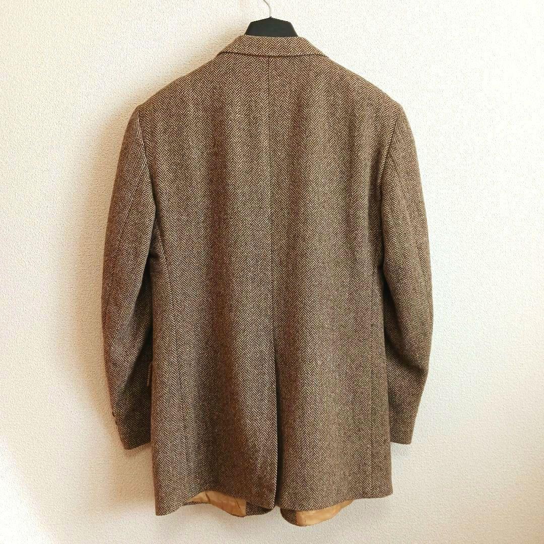 Sears ブラウン ツイード ジャケット ウール ヘリンボーン ヴィンテージ