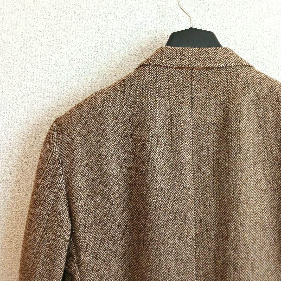 Sears ブラウン ツイード ジャケット ウール ヘリンボーン ヴィンテージ