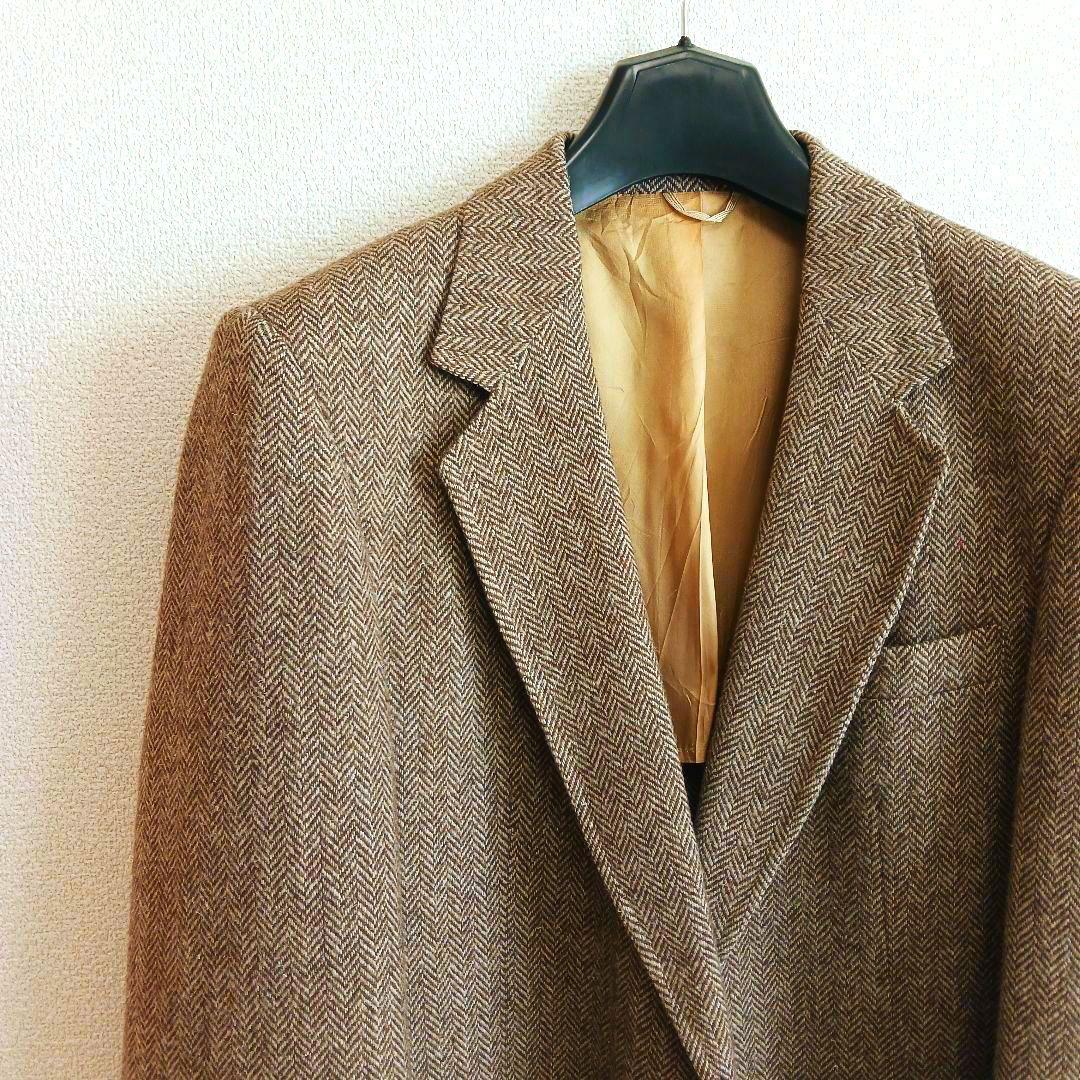 Sears ブラウン ツイード ジャケット ウール ヘリンボーン ヴィンテージ