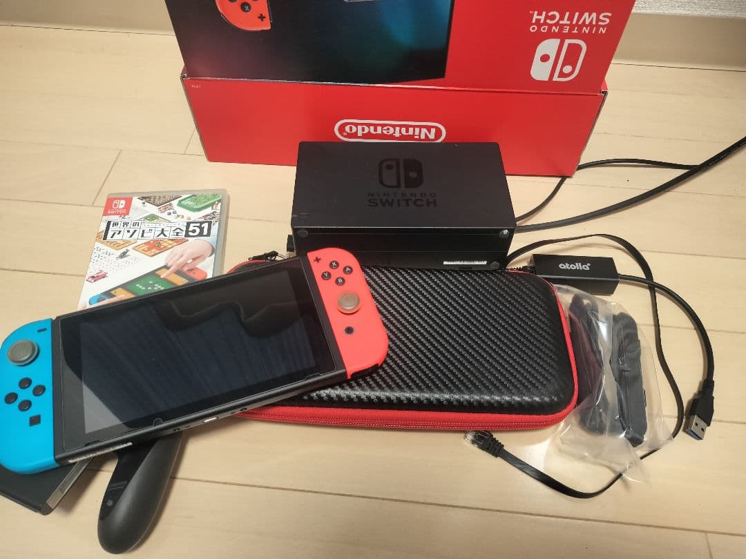 Nintendo Switch 本体（美品） + アソビ大全
