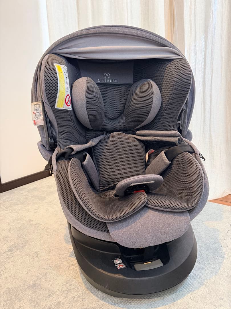 AILEBEBE 回転式チャイルドシート グレー　クルット4i ISOFIX
