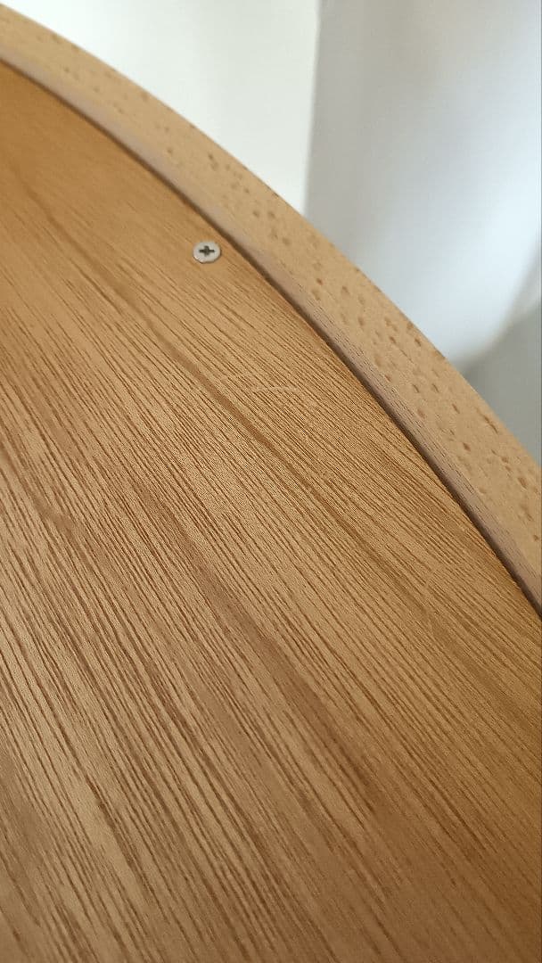 柳 宗理 曲木鏡 小判小 木地色