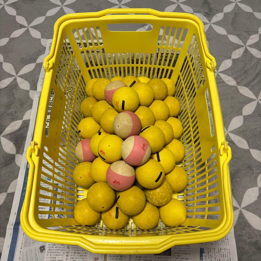 ソフトテニス 軟式テニス ボール アカエム 赤M 50球