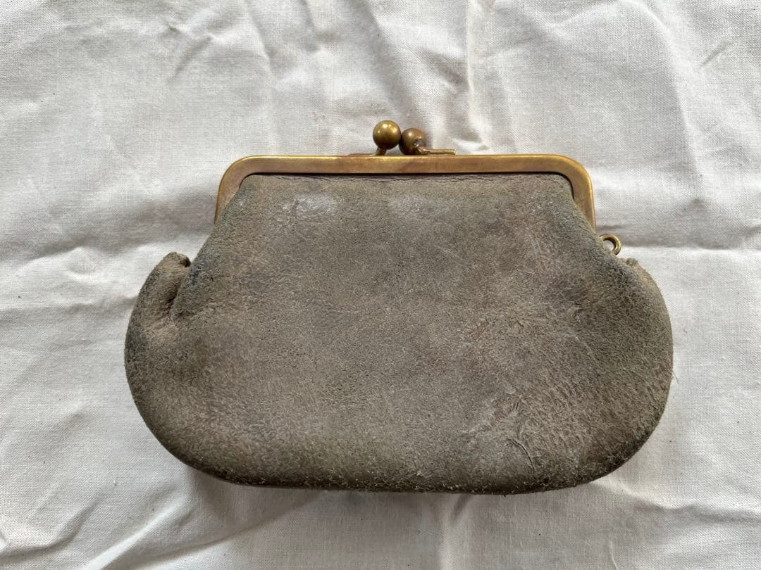 や*ま様 N25 レザーがま口ウォレット（クーズーストーン・中）