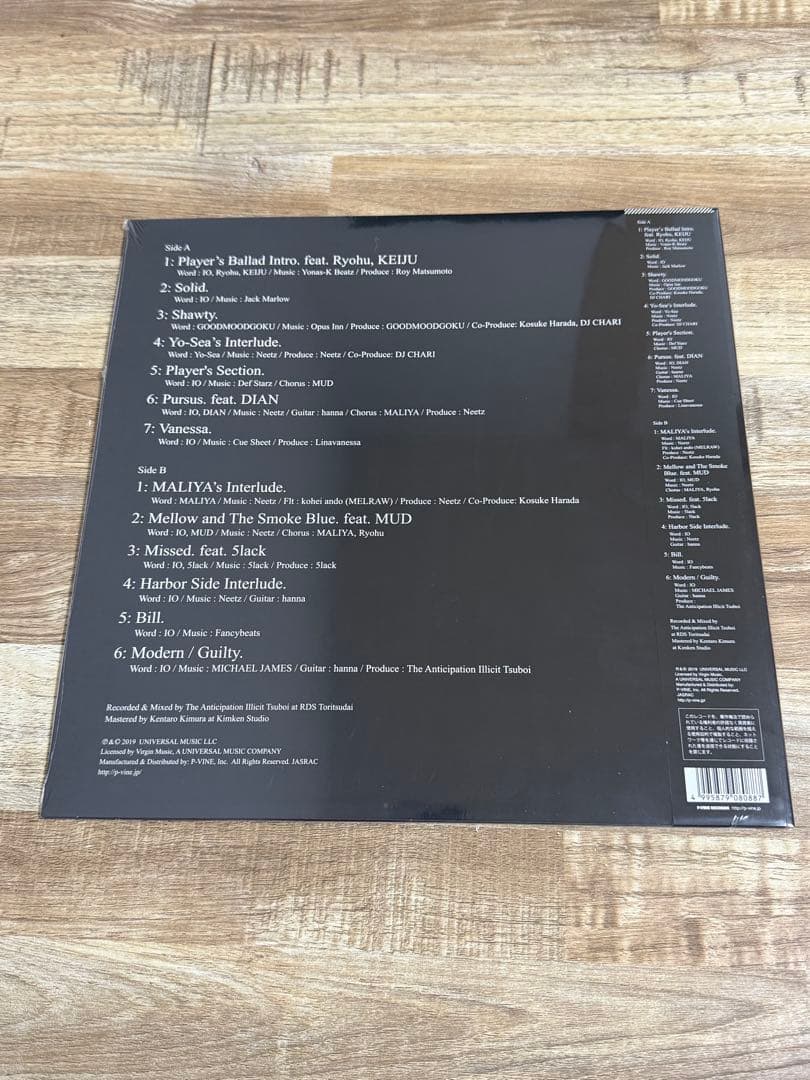 【IO イオ〜Player's Ballad〜　レコード】