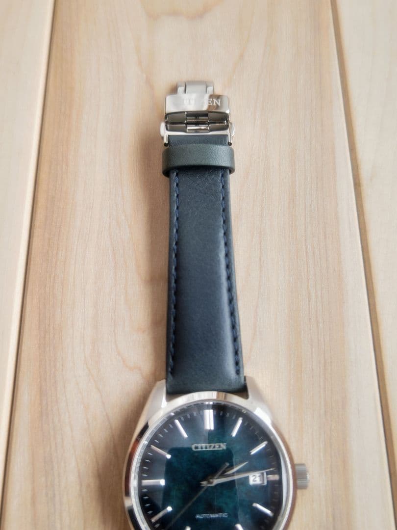 CITIZEN 銀箔漆文字板モデル 自動巻き時計