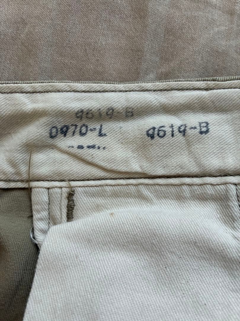 50s M-45 チノパンツ US ARMY 45カーキ ヴィンテージ