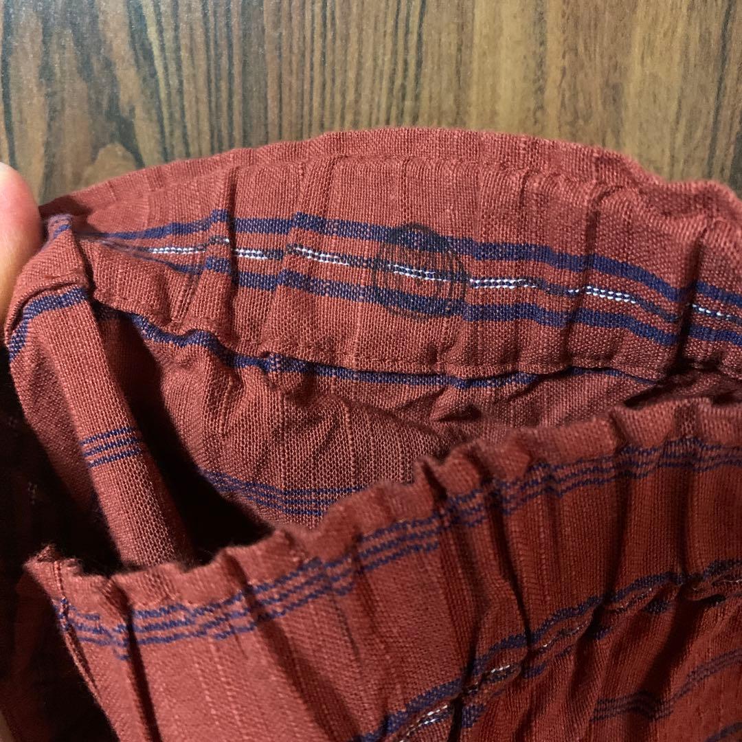 ヤンマ　ストライプ 赤 スカート