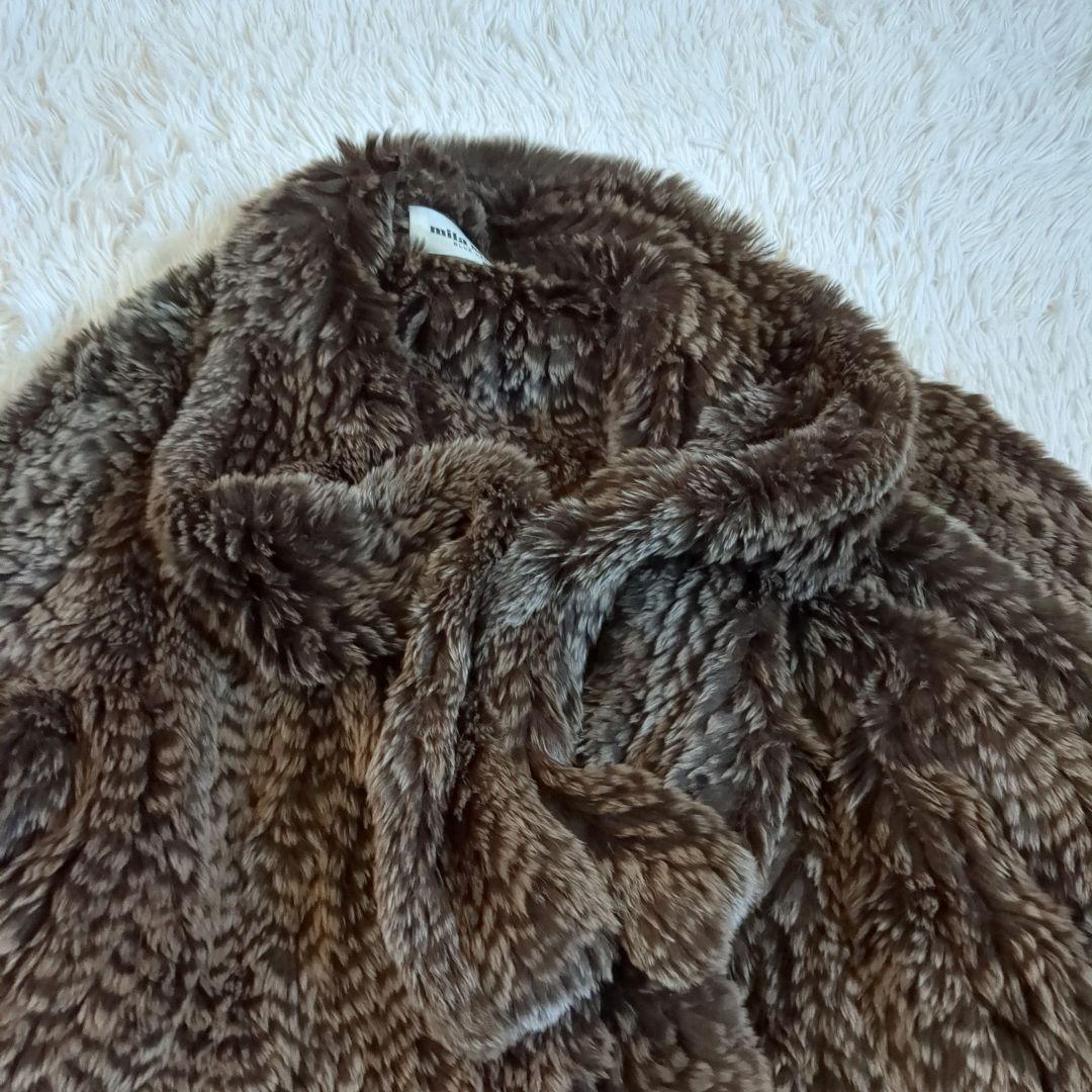 ミラショーン 最高級 レッキスラビットファー ポンチョ ケープ フリーサイズ