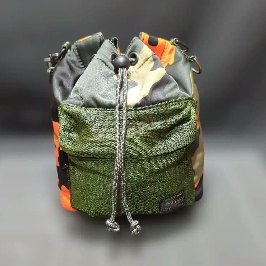 【希少・美品】吉田カバン ポーター バルーンサック メッシュ カモ