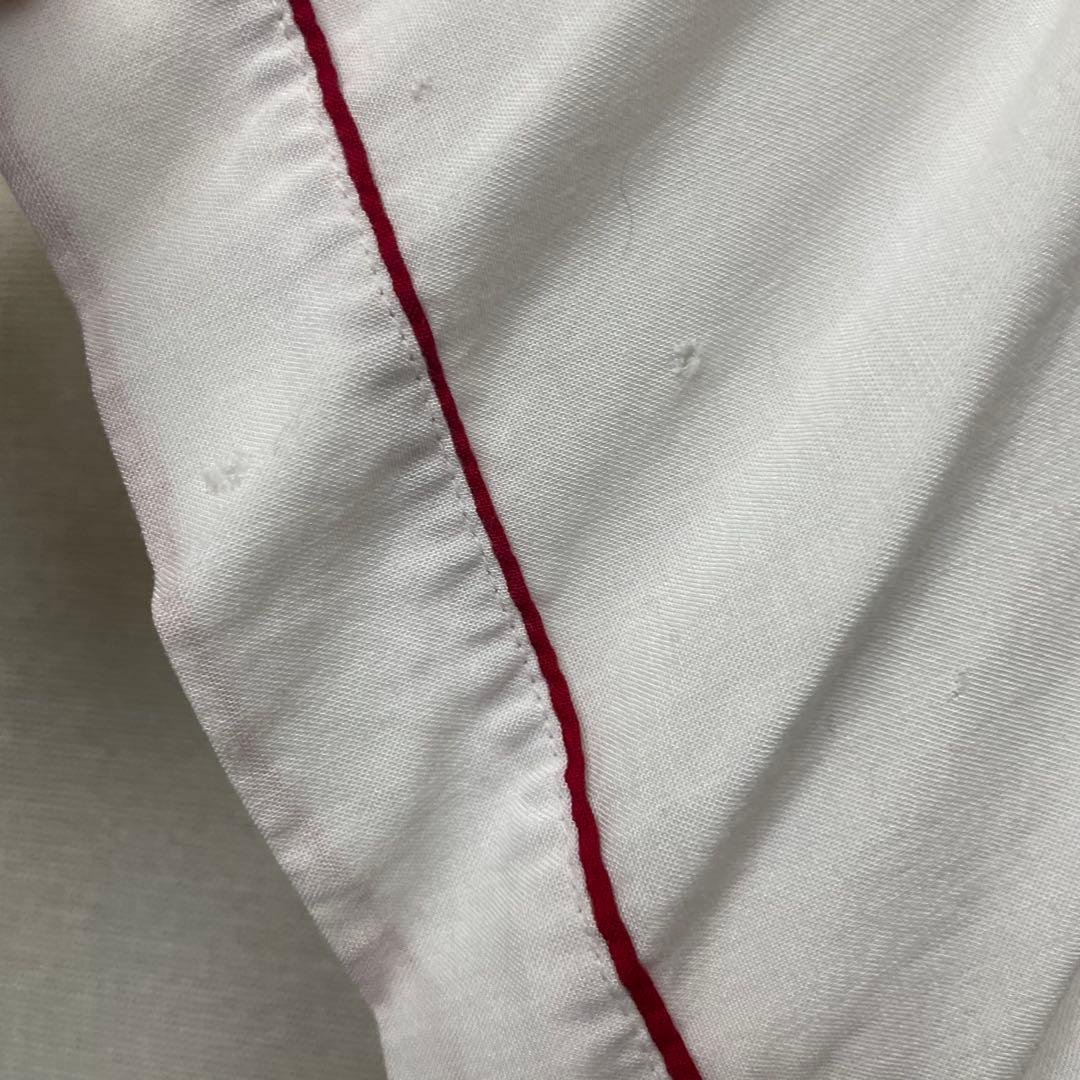 60s Hilton ボウリングシャツ ホワイトレッド　bowlingshirt