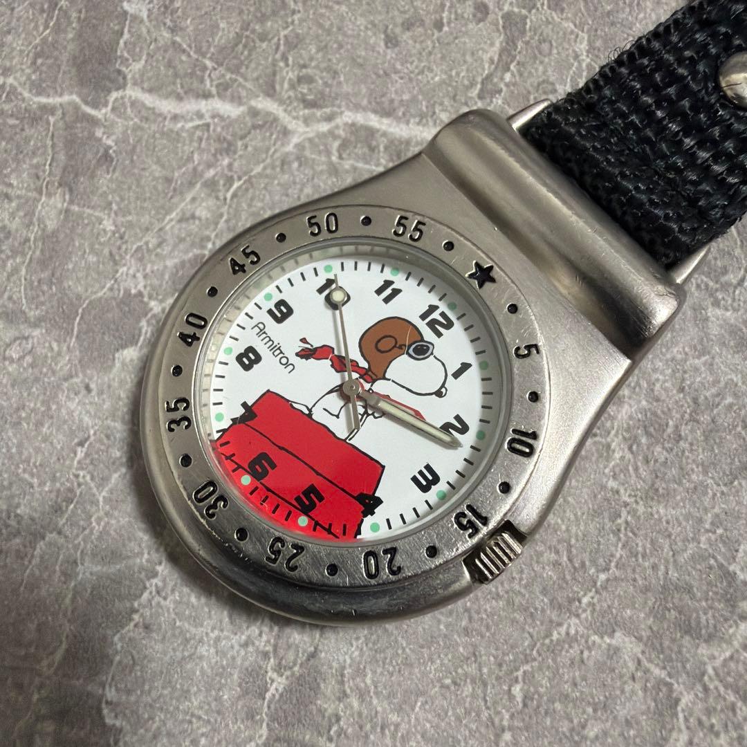 【希少】アーミトロン スヌーピー カラビナ時計 フライングエース ヴィンテージ