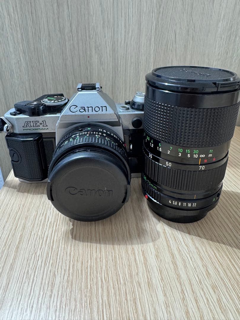 Canon AE-1 フィルムカメラ + Nikonレンズ