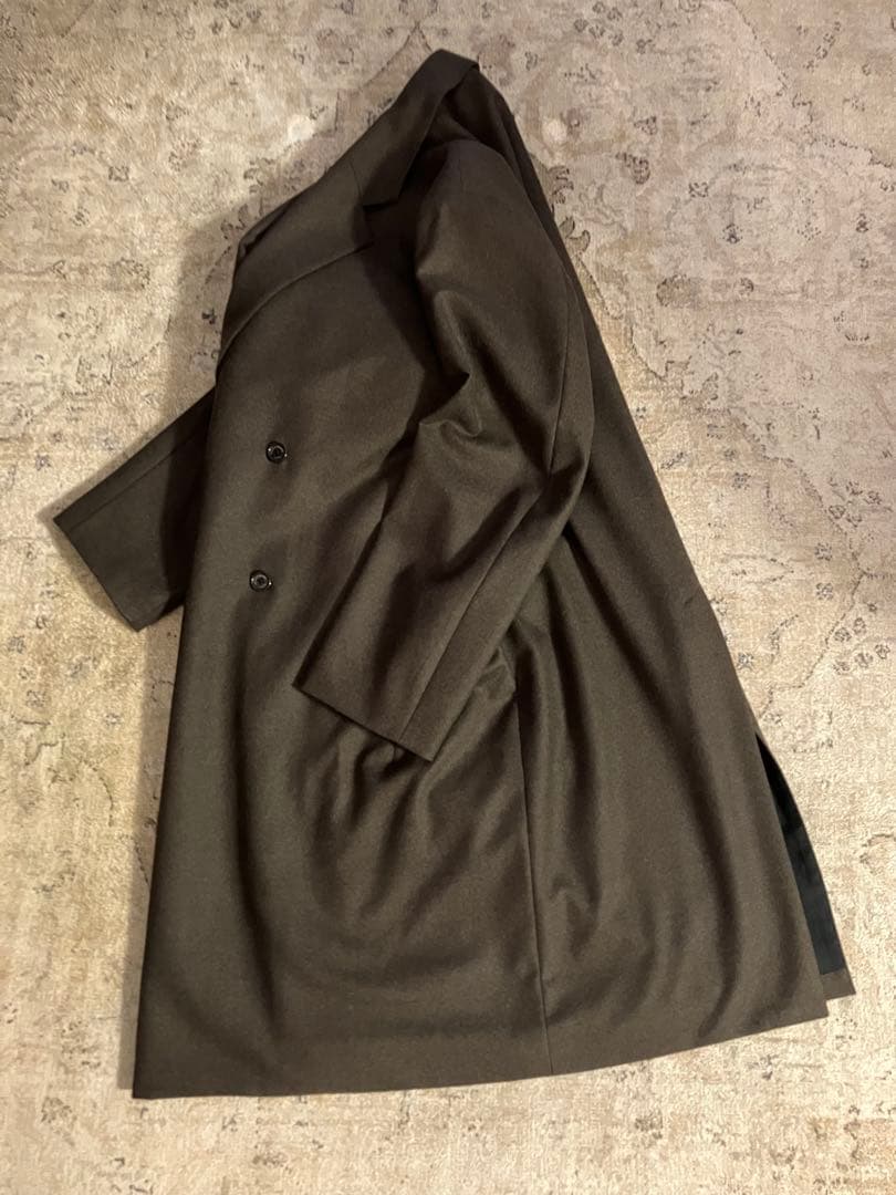 マーカウェア　ミニマリストコート　ダブルフロント　サイズ2 ブラウン