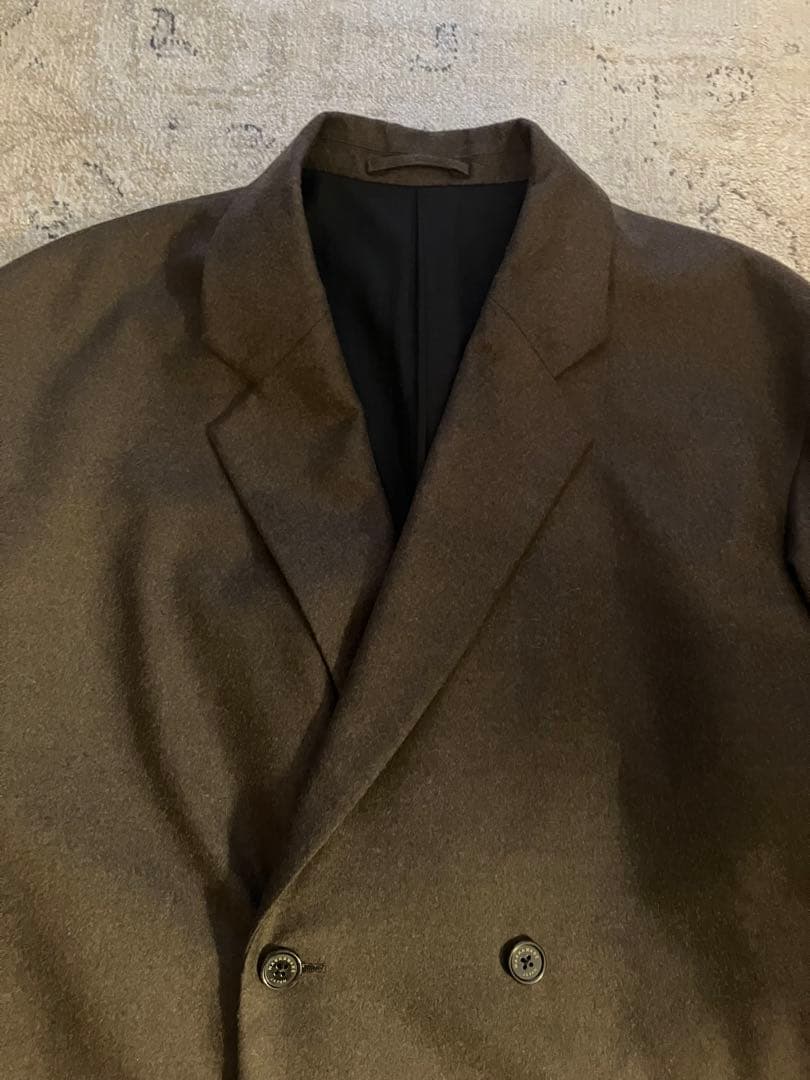 マーカウェア　ミニマリストコート　ダブルフロント　サイズ2 ブラウン