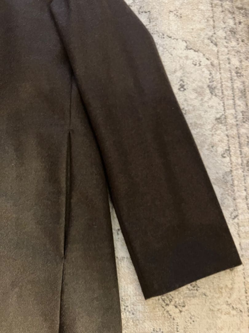 マーカウェア　ミニマリストコート　ダブルフロント　サイズ2 ブラウン